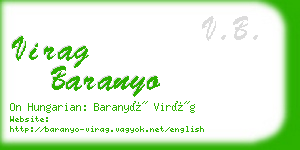 virag baranyo business card